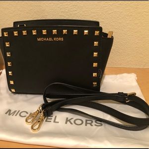 Michael Kors Selma Leather Stud Crossbody bag